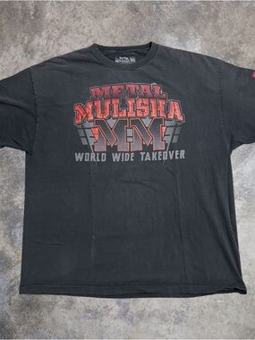 Metal Mulisha Black T-Shirt with Red Graphic Logo